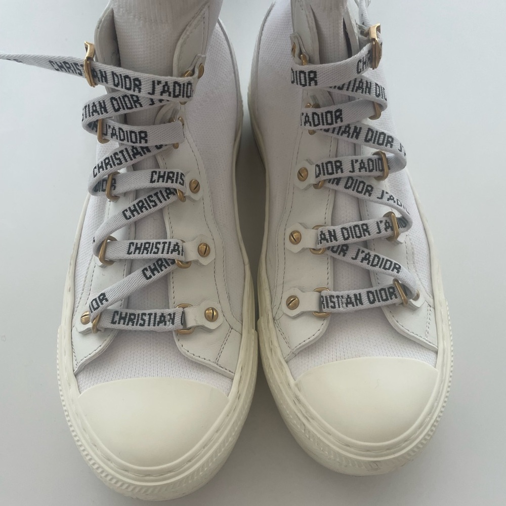 Authentic Dior White High-Top Sneakers